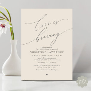 Invitation L'amour brasse, fête de la Fête des mariées