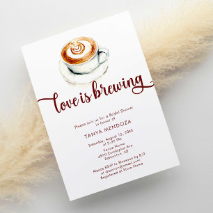 Invitation L'amour brasse la Fête des mariées en terre cuite