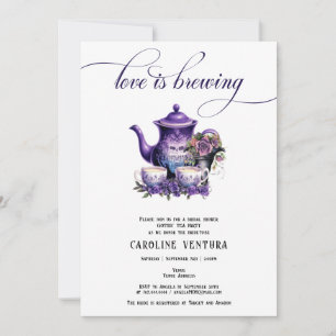 Invitation L'amour brasse Tea Party Fête des mariées gothique