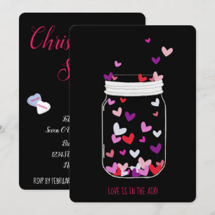 Invitation L'Amour BRIDE Est Dans L'Air Candy Hearts Fête Dou