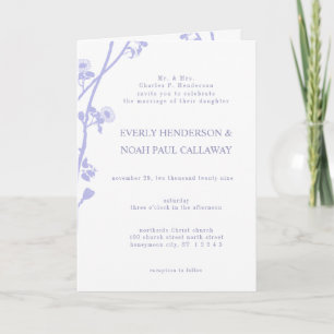 Invitation L'amour chrétien ne manque jamais de lavande franç