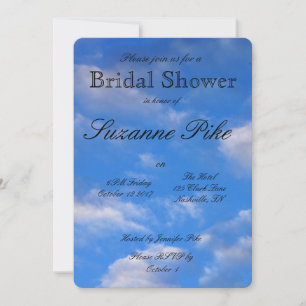 Invitation L'amour dans la Fête de l'mariée aérienne