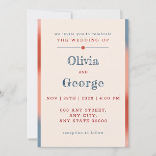 Invitation L'amour dans l'air : Mariage tout simplement éléga