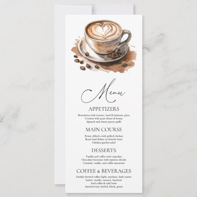 Invitation L'amour de café est en train de se préparer pour l (Devant)