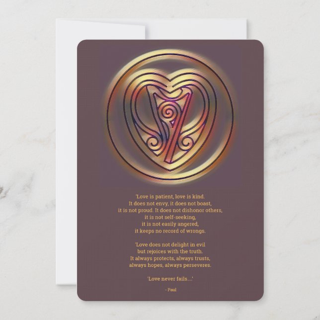 Invitation L'amour de Dieu - 002 (Dos)