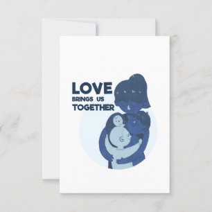 Invitation l'amour de la réunion familiale nous rassemble