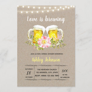 Invitation L'amour d'engagement est en train de mijoter invit