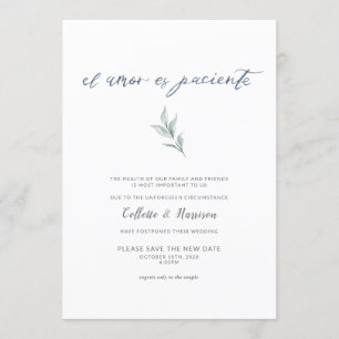 Invitation L'amour espagnol est le changement de patient Date