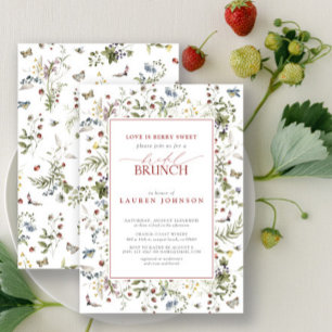 Invitation L'amour est Berry Sweet Fleur sauvage Red Bridal B
