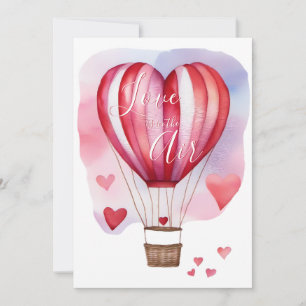 Invitation L'amour est dans la Fête des mariées aérienne