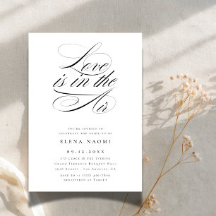Invitation L'amour est dans la Fête des mariées budgétaire Ai