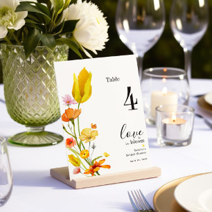 Invitation L'amour est dans la Fête des mariées en fleur Numé