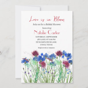 Invitation L'amour est dans la Fête des mariées florale de pr