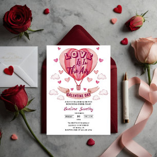 Invitation L'amour est dans l'air Galentine's Fête de mariage
