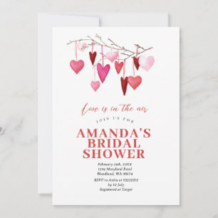 Invitation L'amour est dans l'air Saint-Valentin Fête de mari