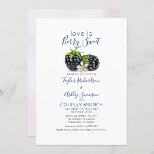 Invitation L'amour est doux Blackberry Brunch Mariage