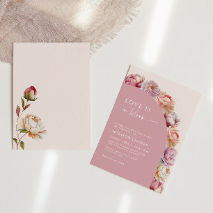 Invitation L'Amour Est En Fête des mariées De Frame De Pierre