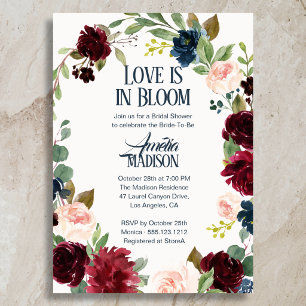 Invitation L'amour est en fleurs Boho Floral Shower de Mariag