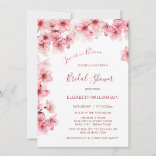 Invitation L'amour est en fleurs Fête de mariage aux fleurs