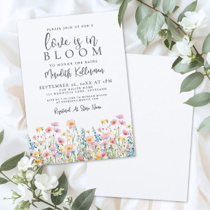 Invitation L'amour est en fleurs Fête de mariage champêtre