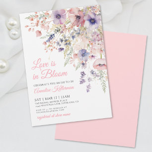 Invitation L'amour est en fleurs Fête de mariage floral aux f