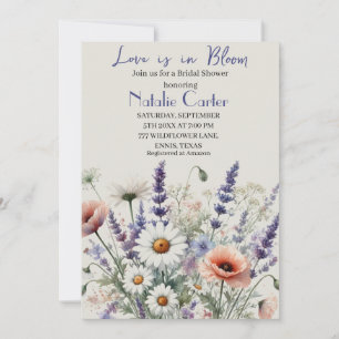 Invitation L'amour est en fleurs Fête de mariage floral de pr