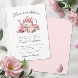 Invitation L'amour est en fleurs Salle de réception de mariag