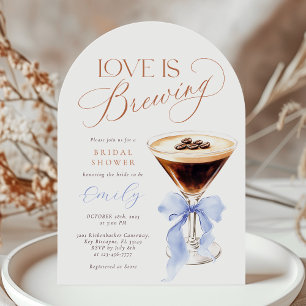 Invitation L'amour est en train de faire une Blue Arch Baby S
