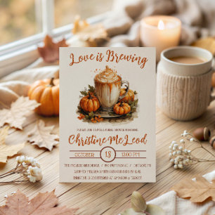 Invitation L'amour est en train de se préparer, Pumpkin Spice