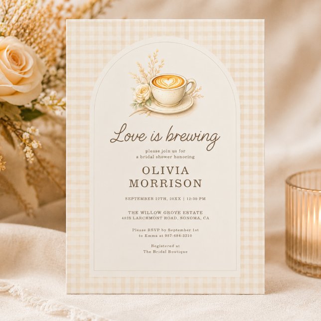 Invitation L'amour est en train de se préparer Rustique Bohèm (Créateur téléchargé)