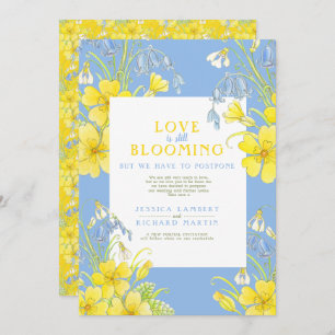 Invitation L'amour est encore florissant printemps reporté ma