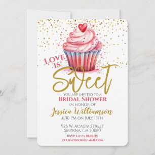 Invitation L'amour est Fête des mariées douce Fiançailles Cup