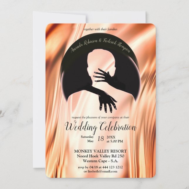 Invitation L'amour est tout ce qu'il y a de Mariage (Devant)