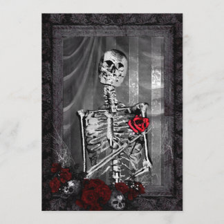 Invitation L'amour est un Mariage gothique éternel