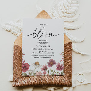 Invitation L'amour fleur sauvage est en Fête des mariées de f