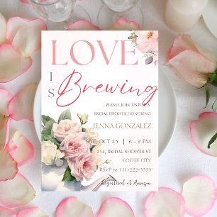 Invitation L'amour floral est brasser la Fête des mariées de