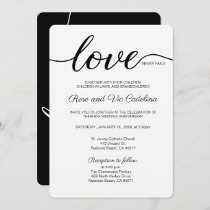 Invitation L'amour Mariage chrétien n'échoue jamais