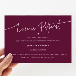 Invitation L'amour minimal est le Mariage patient mise à jour