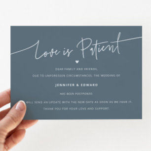 Invitation L'Amour Minimaliste Est Le Mariage Patient Mise À 