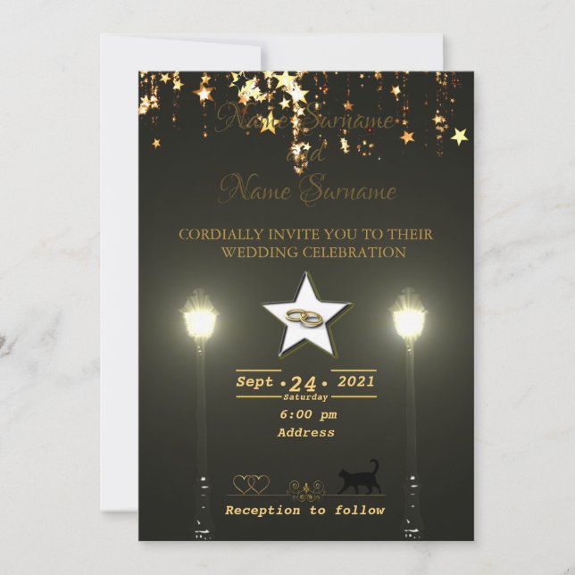 Invitation Lampadaire (Devant)