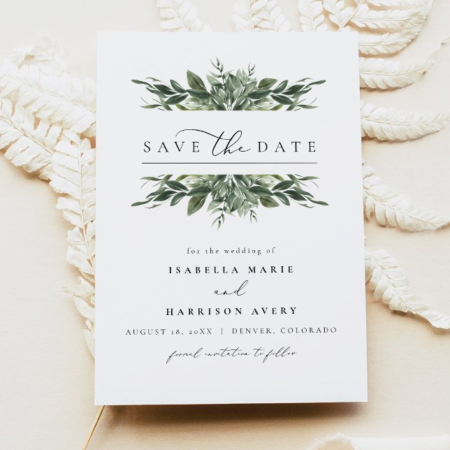 Invitation LANA Moderne Bohème Save the Date (Créateur téléchargé)