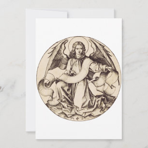 Invitation L'Ange de saint Matthieu - Symbole de l'art raffin