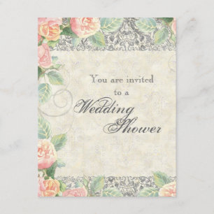 Invitation L'anglais rose et noces d'argent ou Fête de la