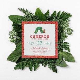 Invitation L'Anniversaire De La Caterpillar Très Affamé