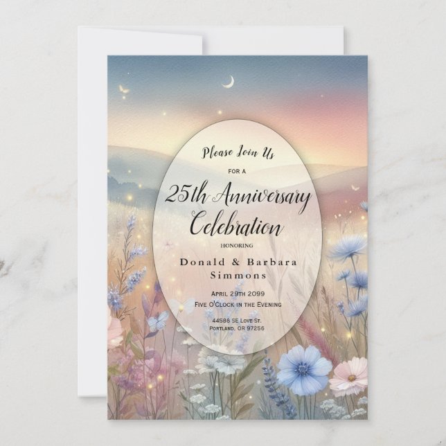 Invitation L'anniversaire de la pierre milliaire des murmures (Devant)