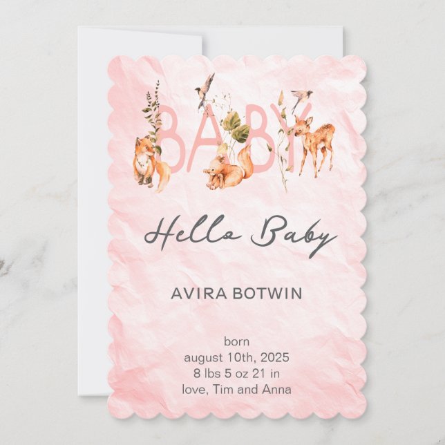 Invitation L'anniversaire de notre petit soleil (Devant)