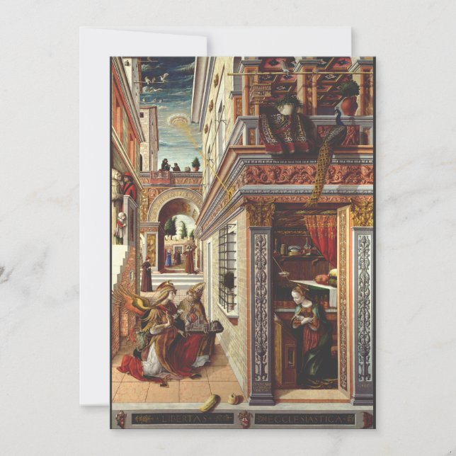 Invitation L'Annonciation Carlo Crivelli Art de la Renaissanc (Devant)