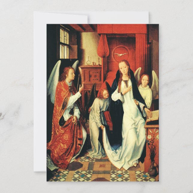 Invitation L'Annonciation de la Vierge Marie par Hans Memling (Devant)