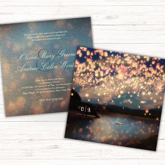 Invitation Lanternes Love Wish (Créateur téléchargé)