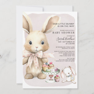 Invitation Lapin Baby shower lapin Neutre genre